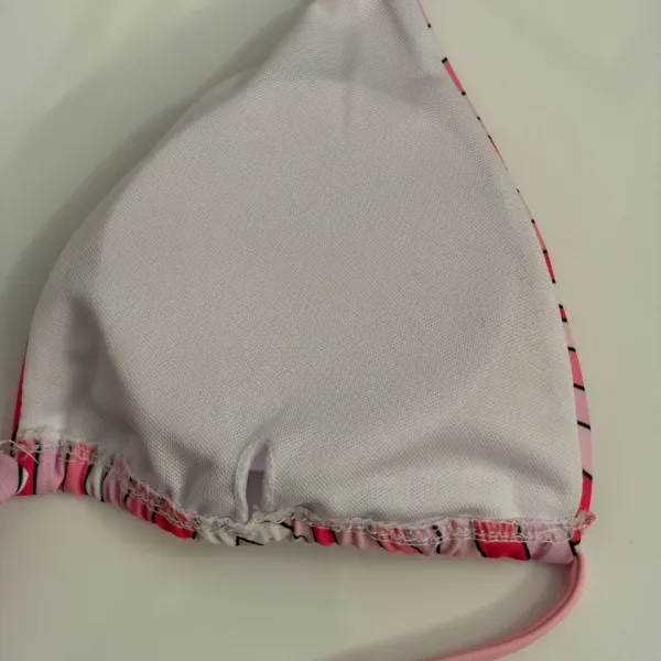 Prada Printed Halter Neck Bikini Set Pink Multicolor Swimwear - 10