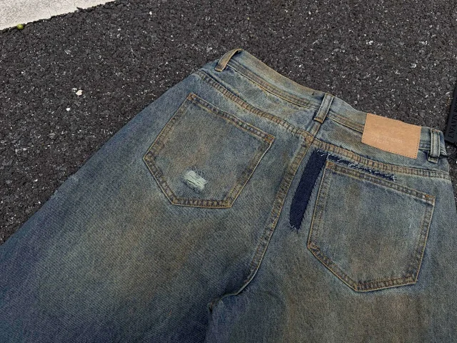 ERD Jeans 07 wide-leg distressed patch product detail image 21