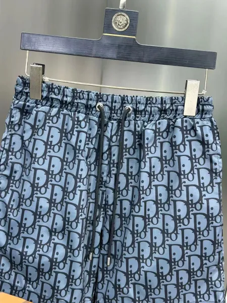 Dior Oblique Print Blue and White Shorts - 6