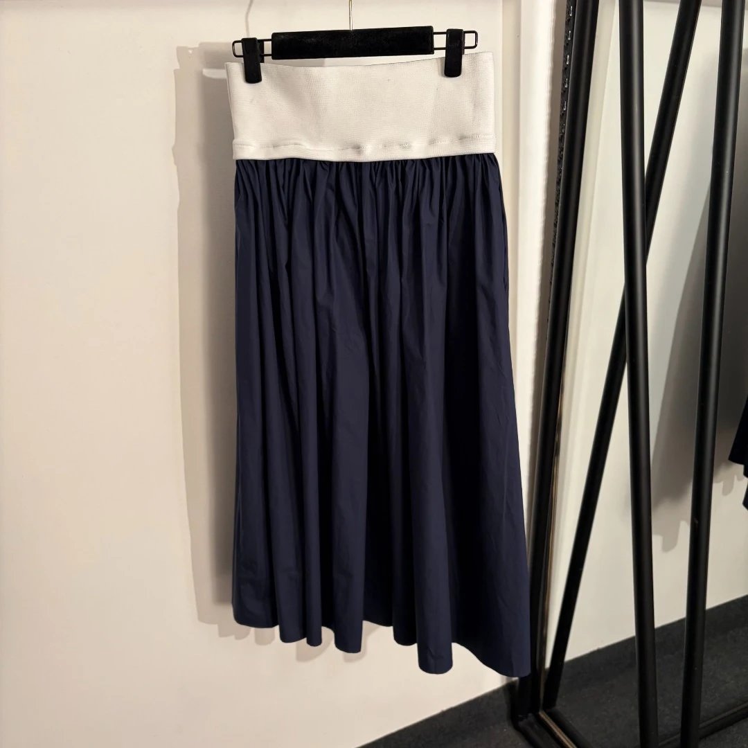 Polo Ralph Lauren Skirts Color-Block High-Waisted Midi Skirt with Embroidered Pony image 4