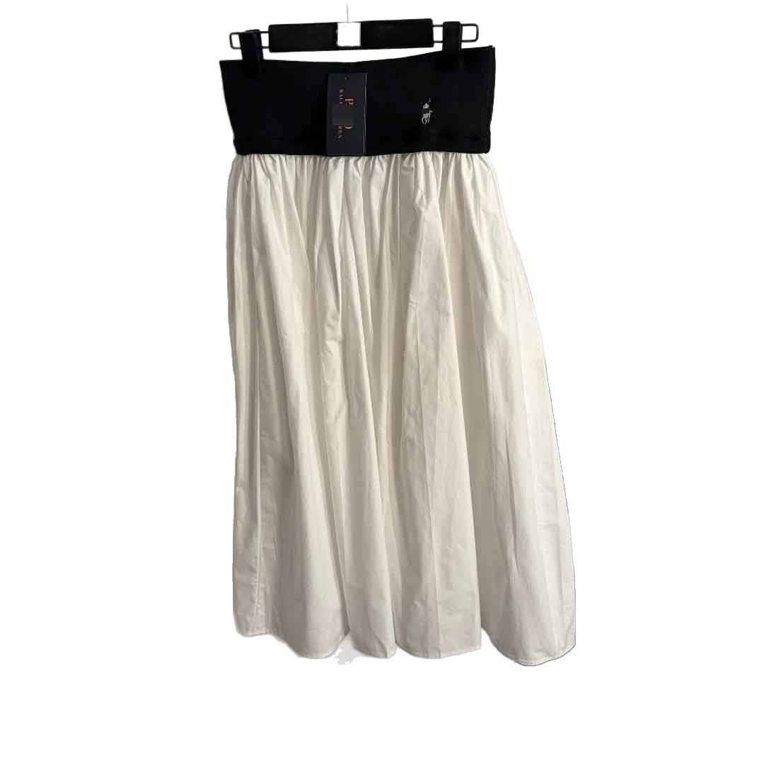 Polo Ralph Lauren Skirts Color-Block High-Waisted Midi Skirt with Embroidered Pony image 5