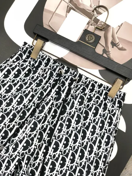 Dior Oblique Print Blue and White Shorts - 26