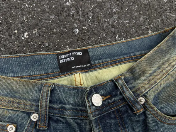 Denim Tears Patchwork Straight-Leg Distressed Jeans - 12