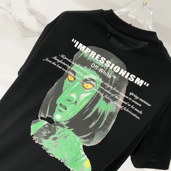 Off-White '99' Impressionism Graphic T-Shirt Black - 26