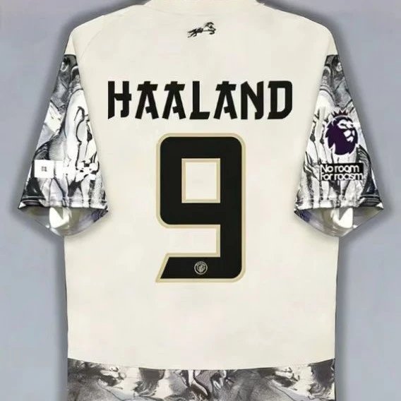 Puma Football Jerseys Cream graphic jersey with player name and number print image 2