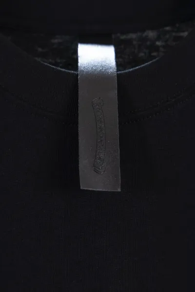 Chrome Hearts Circle Cross Black T-Shirt with Neon Green Embroidery - 7