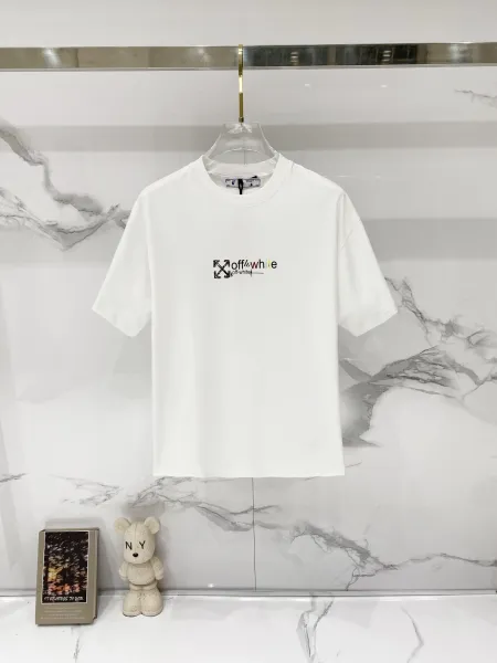 Off-White Arrow Logo T-Shirt Olive Green T-Shirt - 13