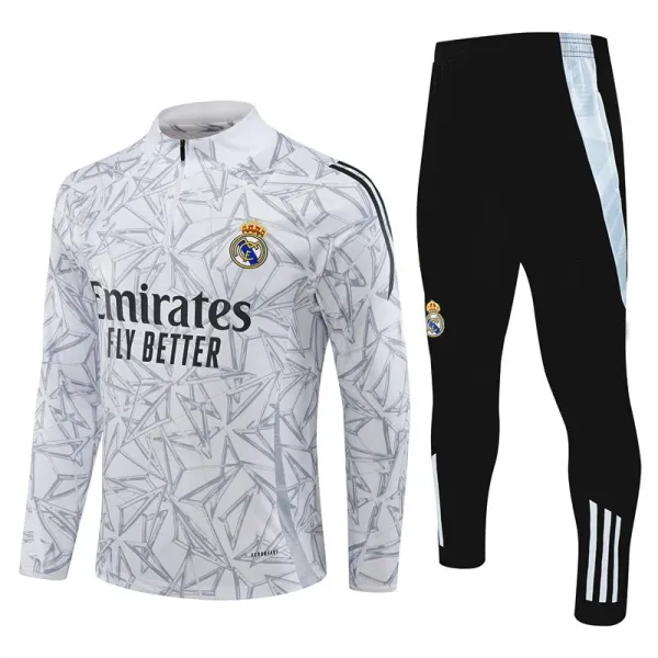 Real Madrid Training Tracksuit Navy with Neon Yellow - 2