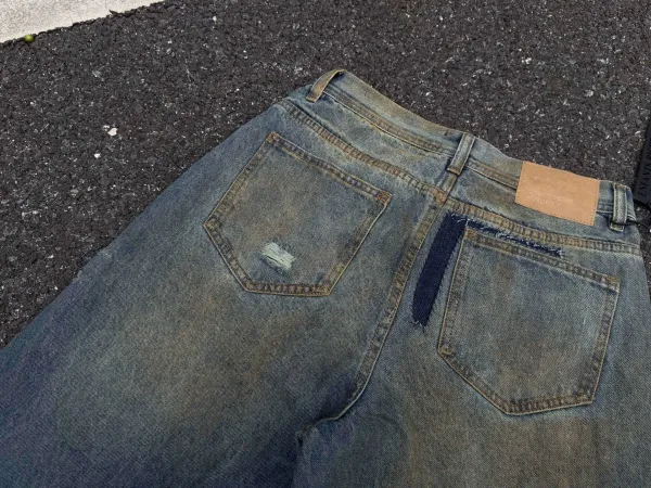 Denim Tears Patchwork Straight-Leg Distressed Jeans - 22