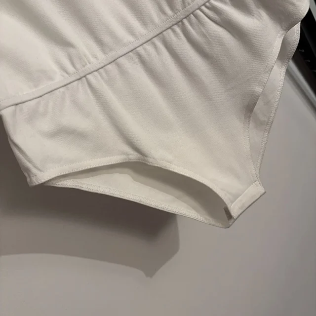 Alaïa Underwear Logo-print scoop-neck bodysuit product detail image 7