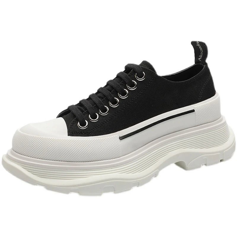 Unbranded Sneakers Low-Top Canvas with Chunky Lug Sole image 5
