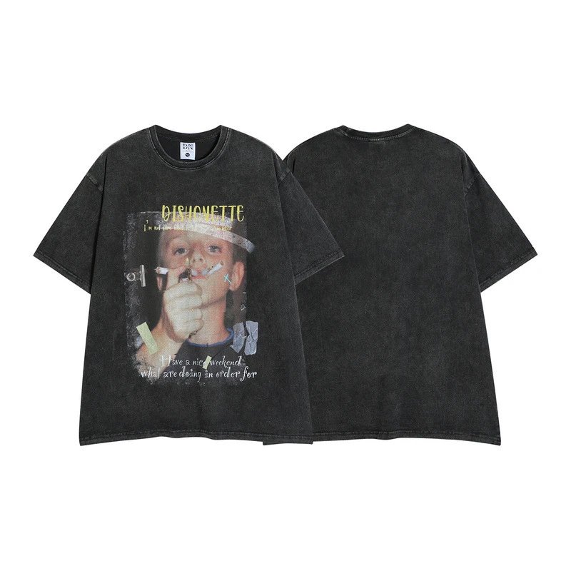 Unbranded T-Shirts Oversized Portrait Graphic Print image 4