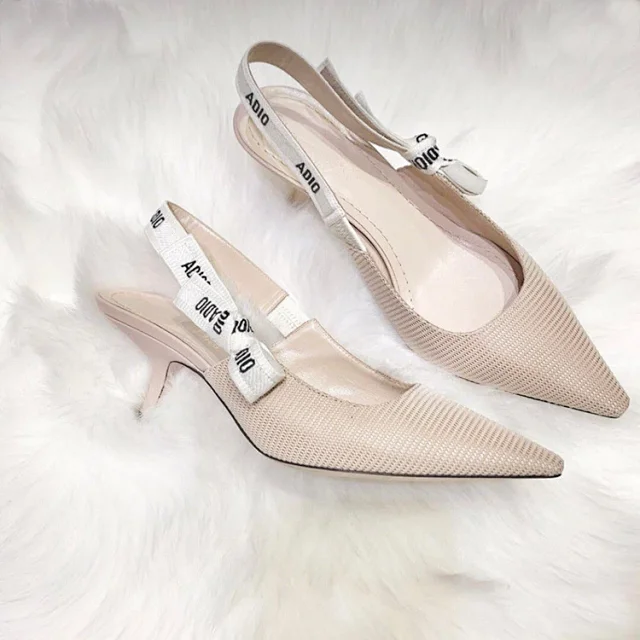 Dior High Heels J'Adior knitted pointed-toe bow slingback product detail image 22