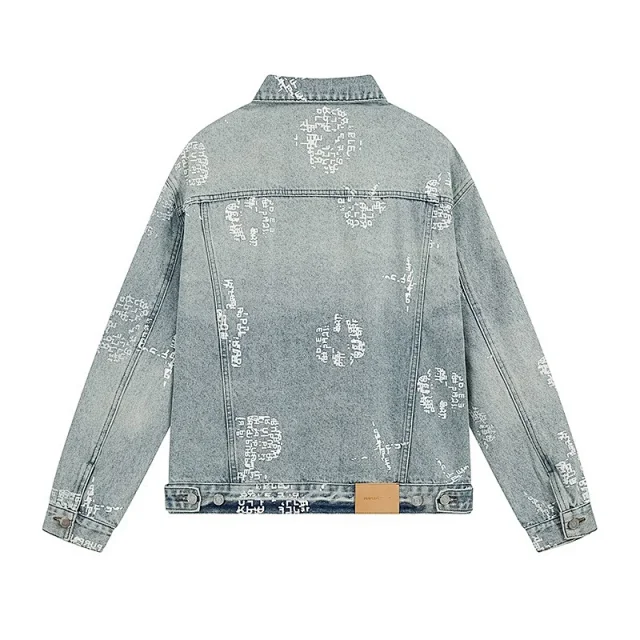 Purple Brand Jackets Washed graphic denim product detail image 4