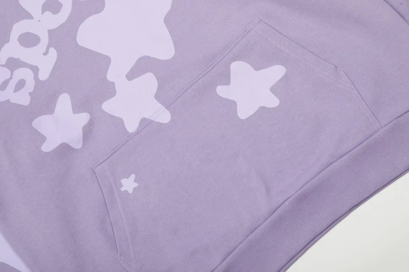 Design Star Print Jogger Pants Purple Sweatpants - 13