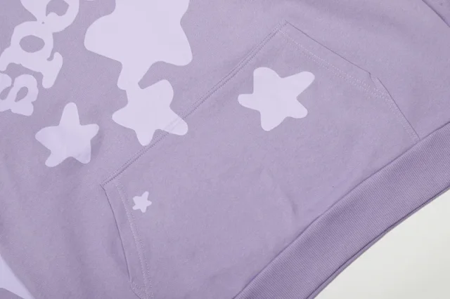 Sp5der Tracksuits Spider web graphic hooded sweatshirt and jogger set product detail image 12