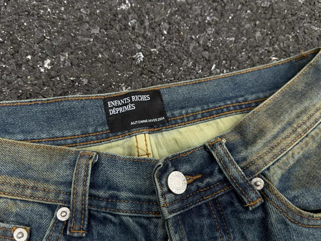 ERD Jeans 07 wide-leg distressed patch product detail image 11