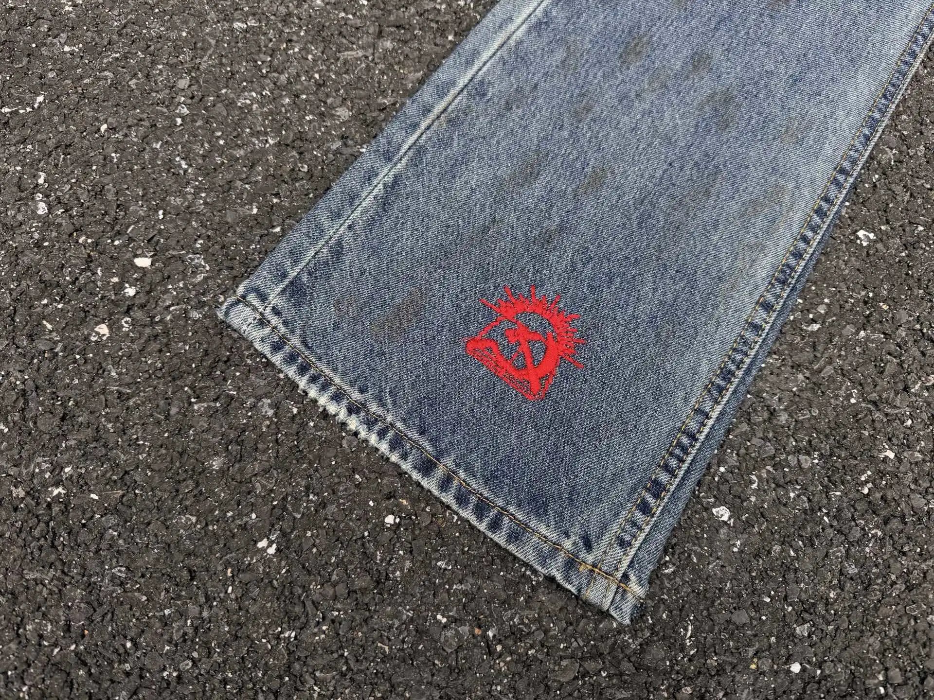 Denim Tears Patchwork Distressed Straight-Leg Jeans - 15
