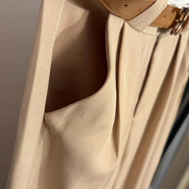 Unbranded Trousers High-Waist Wide-Leg with Belt product detail image 8