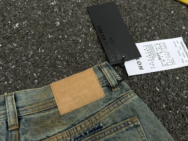ERD Jeans 07 wide-leg distressed patch product detail image 19