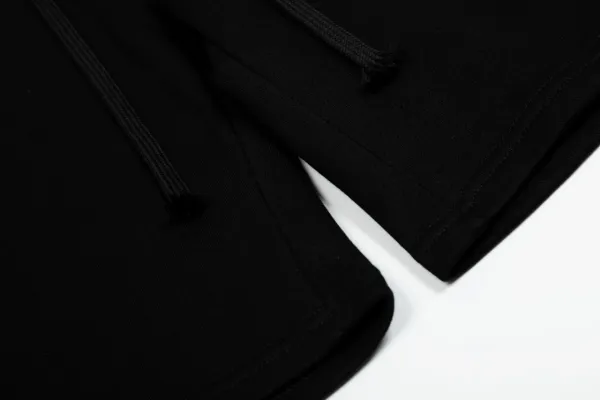 Chrome Hearts Cross Patch Embroidered Black Sweatshorts Shorts - 8