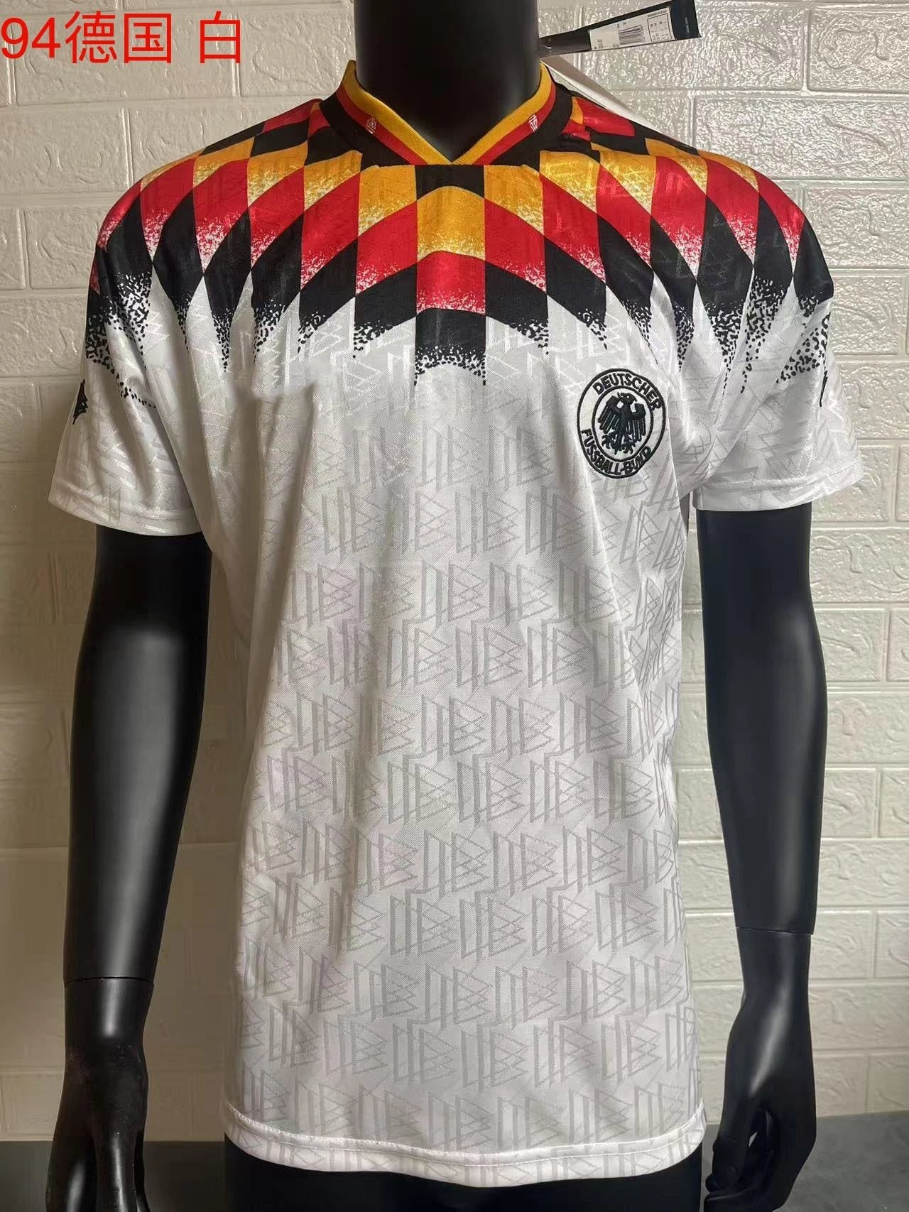 Design 1. FC Kaiserslautern 1992 Home Jersey Red White Black Purple Jersey - 7