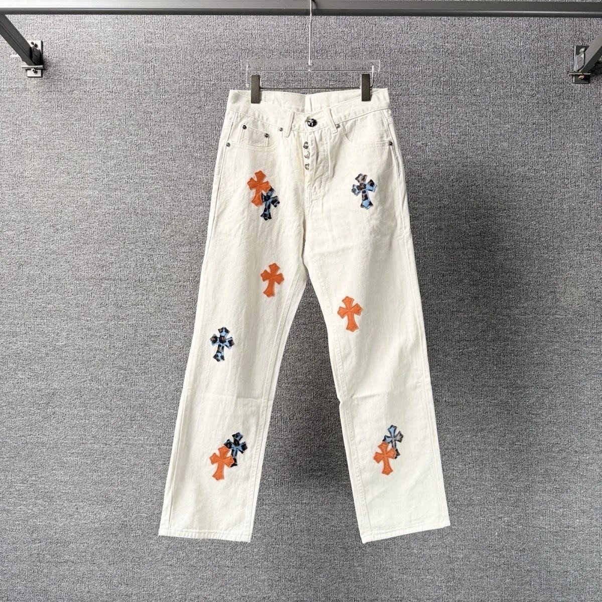 Unbranded Jeans Cross Patch Straight-Leg image 4