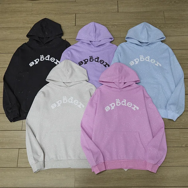 Spöder Hoodies & Sweatshirts Rhinestone Logo Pullover Hoodie product detail image 3