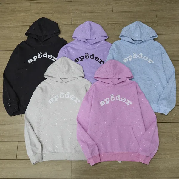 Spöder Logo Hoodie Lavender Glitter - 4