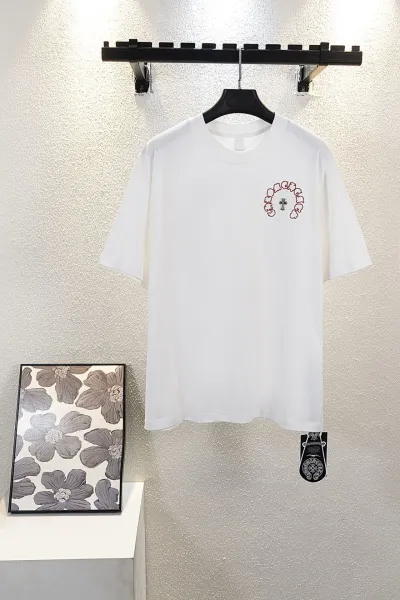 Chrome Hearts Circle Cross Black T-Shirt with Neon Green Embroidery - 14