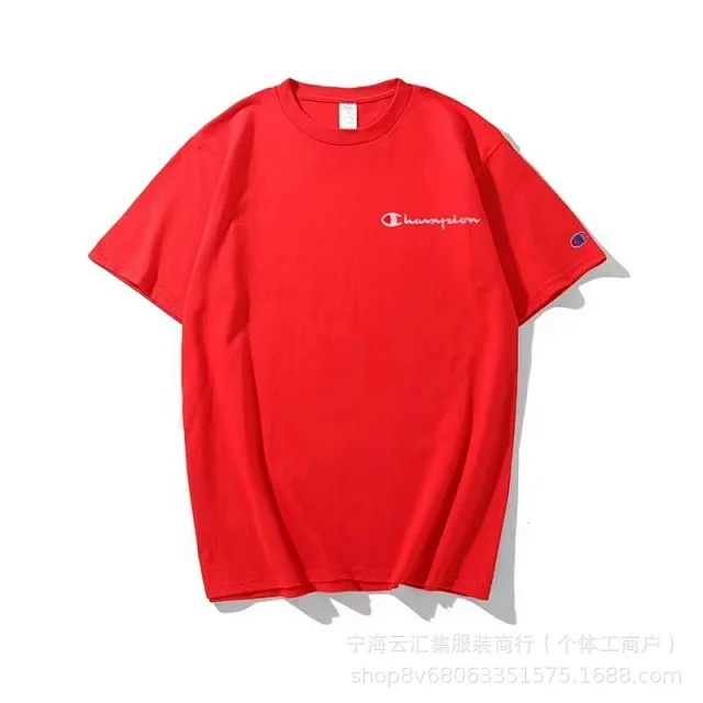 Champion T-Shirts Embroidered logo short-sleeve crewneck product detail image 11