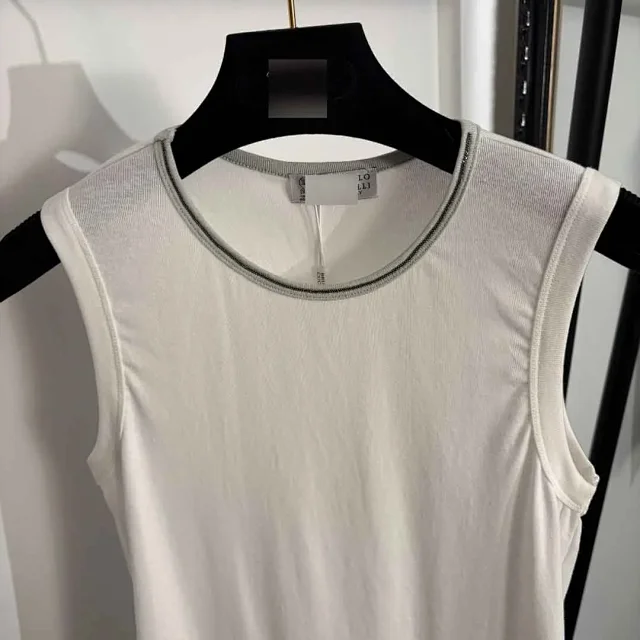 Unbranded Vests Ribbed Round-Neck Sleeveless Vest product detail image 4