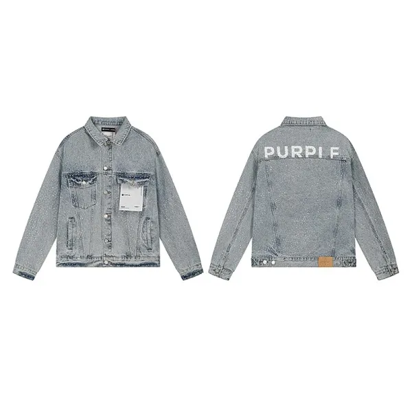 Amiri Distressed Patchwork Denim Jacket Light Wash - 12