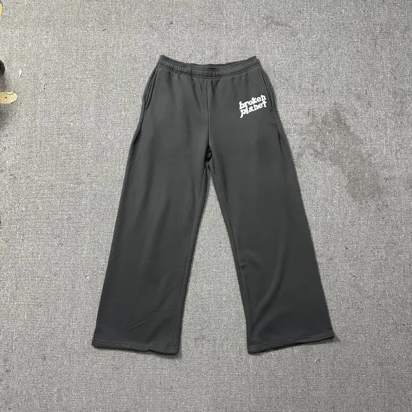 Broken Planet Logo Sweatpants Brown - 33