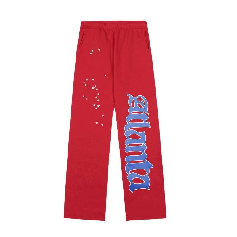 Sp5der Tracksuits Spider web graphic hooded sweatshirt and jogger set image 5