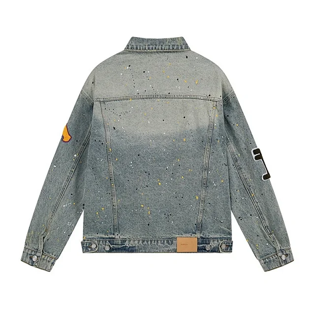 Purple Brand Jackets Washed graphic denim product detail image 7