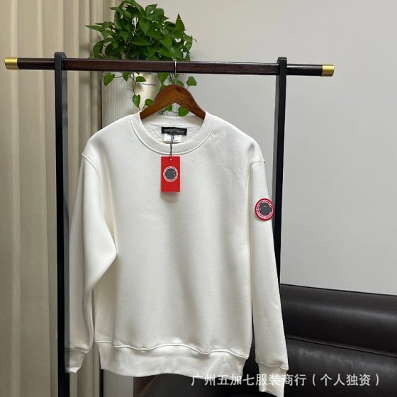 Couple's same round neck long sleeved hoodie Ri
