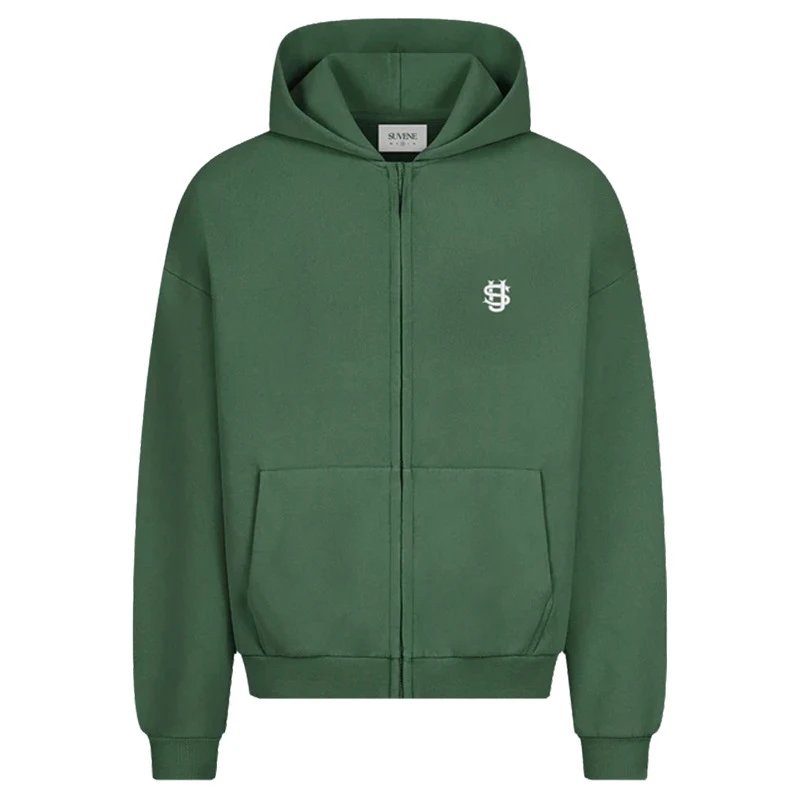 Green hoodie