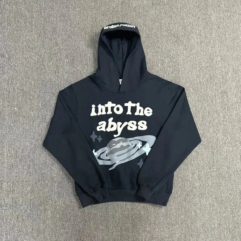 Into The Abyss Planet Print Hoodie