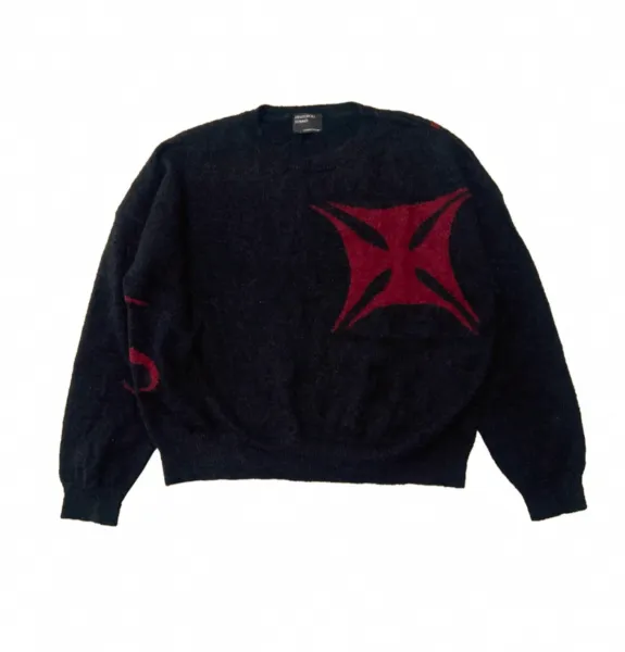Burberry X Supreme Maltese Cross Knit Sweater Black - 1