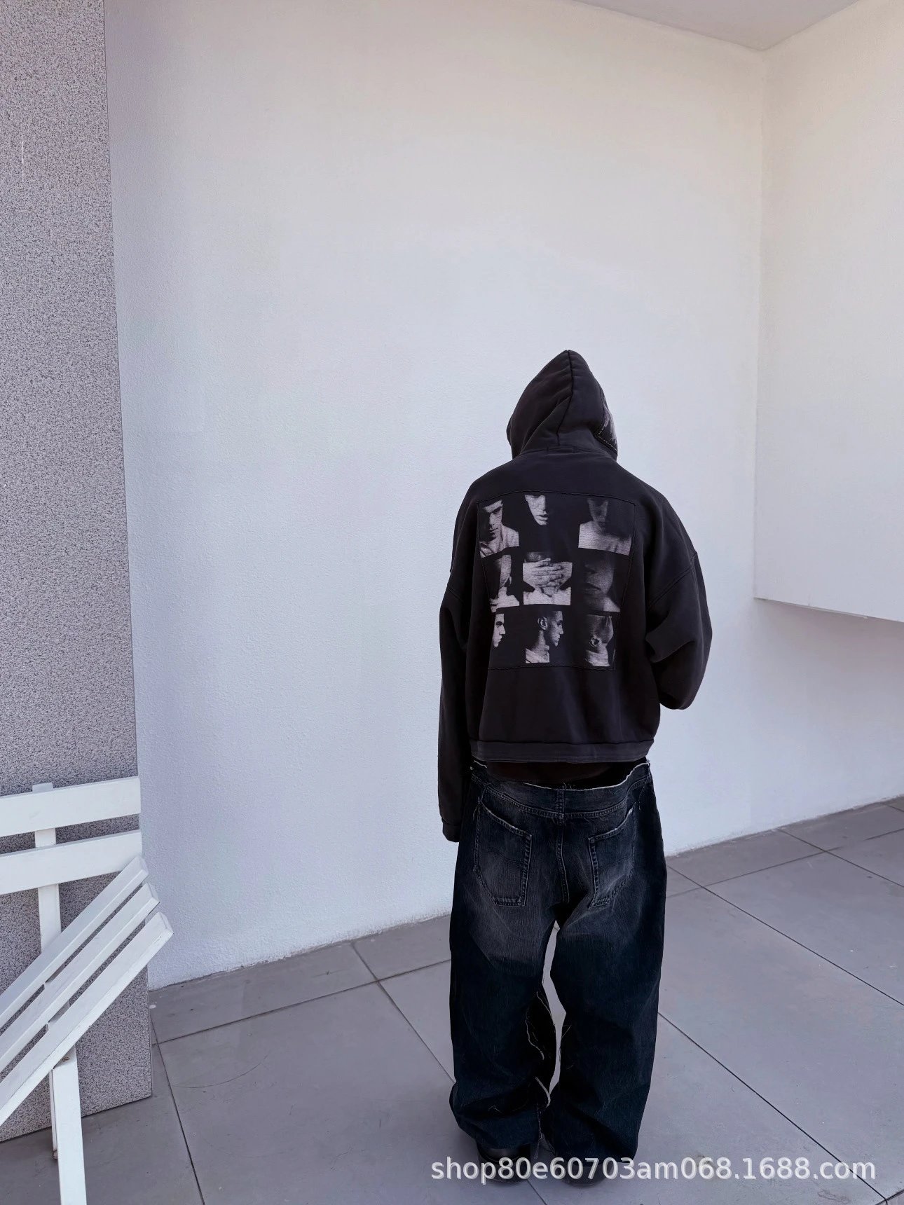 Corteiz x Unknown Artist Leather Bomber Jacket Black - 9
