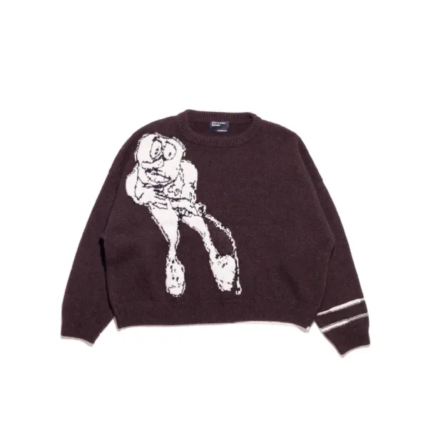 Comme des Garçons Play x SpongeBob SquarePants Knit Sweater Brown - 1
