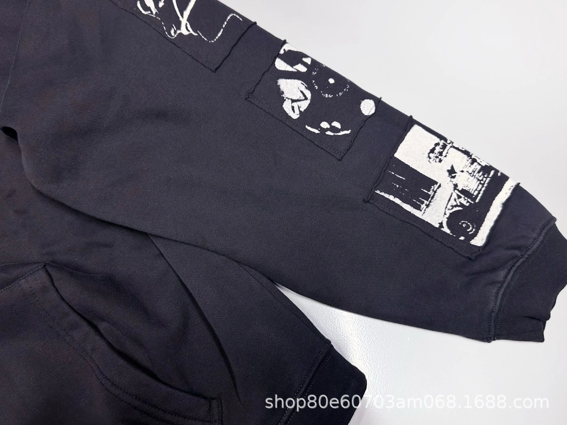 Corteiz x Unknown Artist Leather Bomber Jacket Black - 6