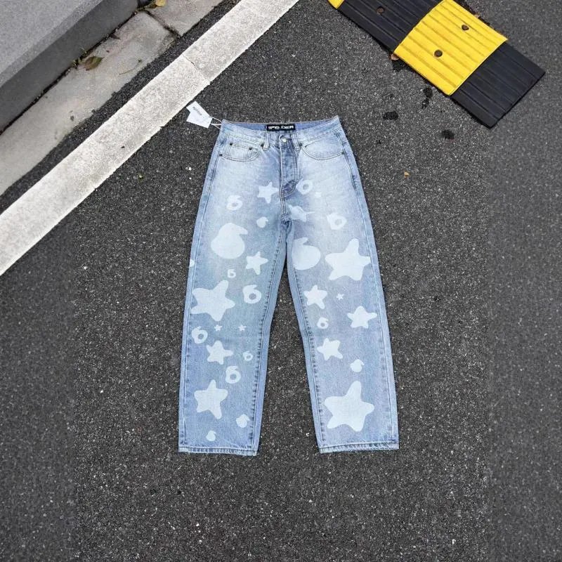 Sp10der Star Print Denim Pants