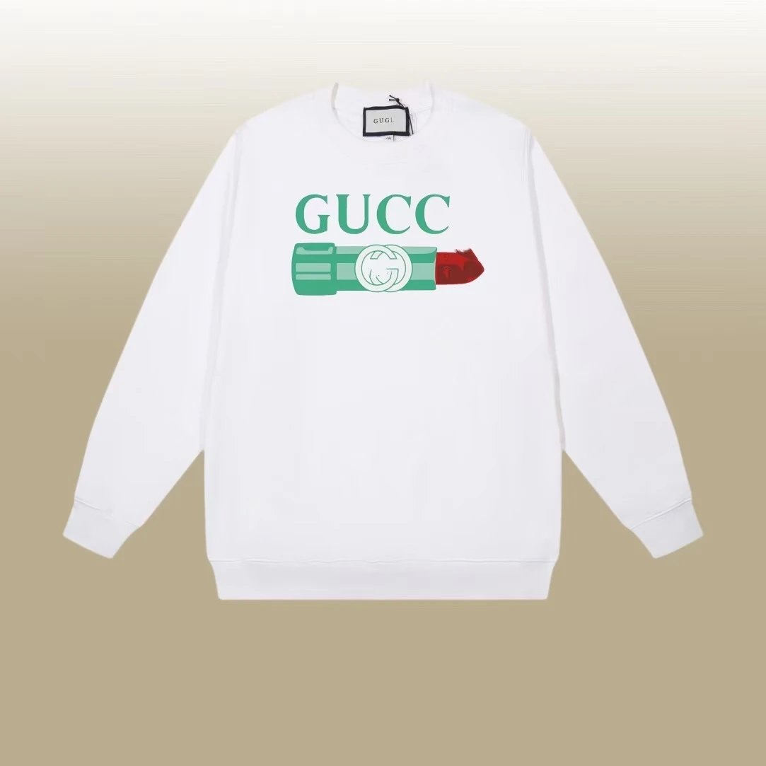 Gucci Interlocking G Graffiti Print White Hoodie - 19
