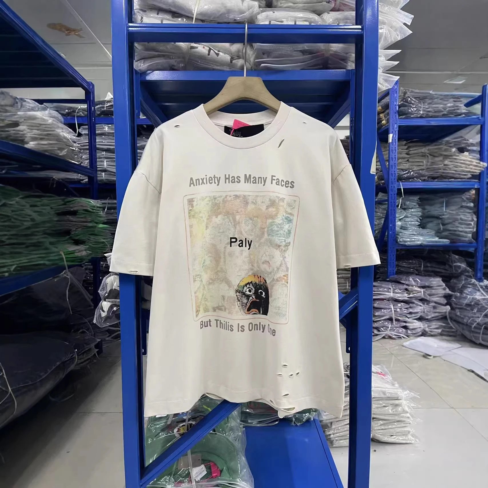 PALM ANGELS Black Graphic Print Oversized T-Shirt