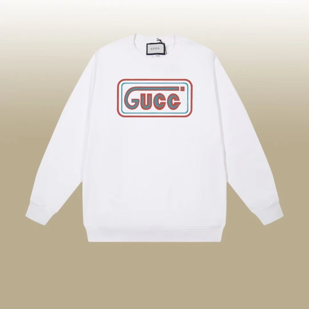 Gucci Vintage Logo White Hoodie - 1
