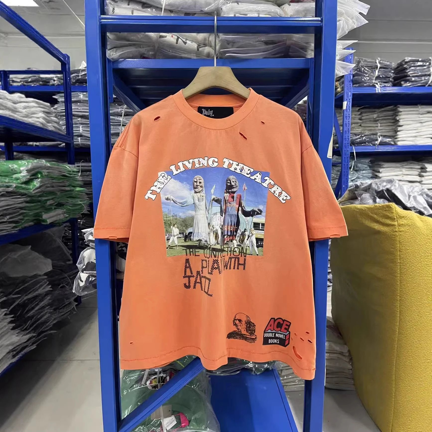PALM ANGELS Black Graphic Print Oversized T-Shirt