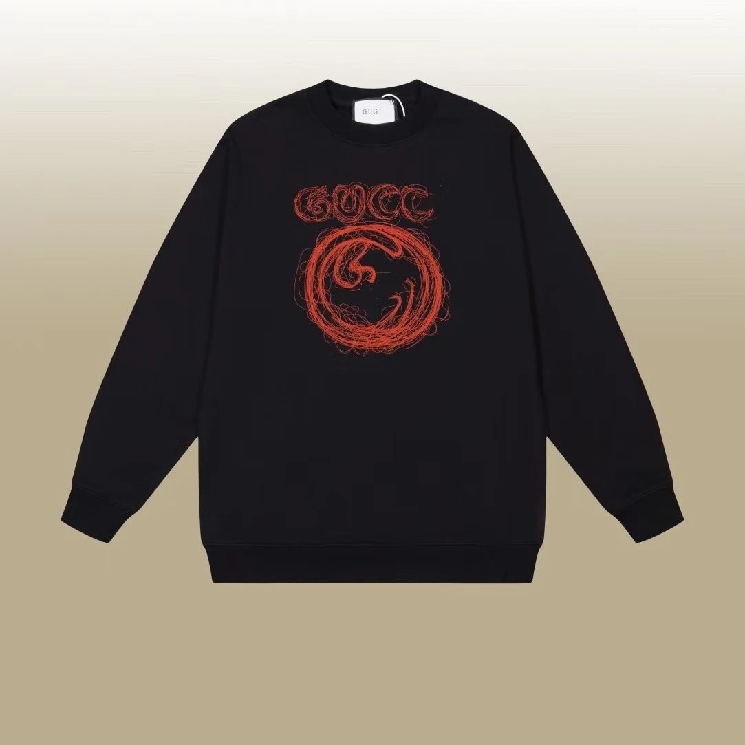 Gucci Interlocking G Graffiti Print White Hoodie - 25