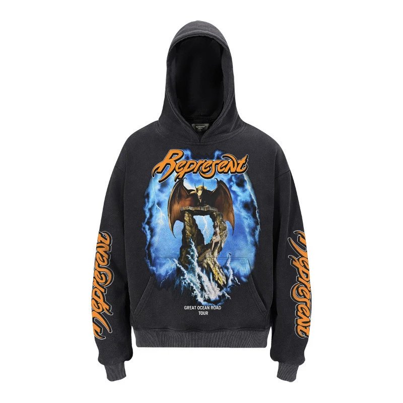 Represent Represent Owners Club Great Ocean Road Tour Hoodie Black - 1